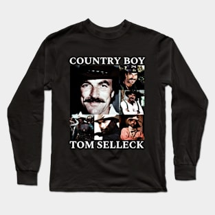 country style : tom selleck Long Sleeve T-Shirt